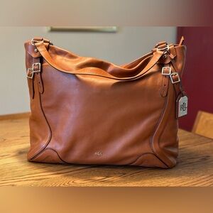 Ralph Lauren Brown Leather Bag